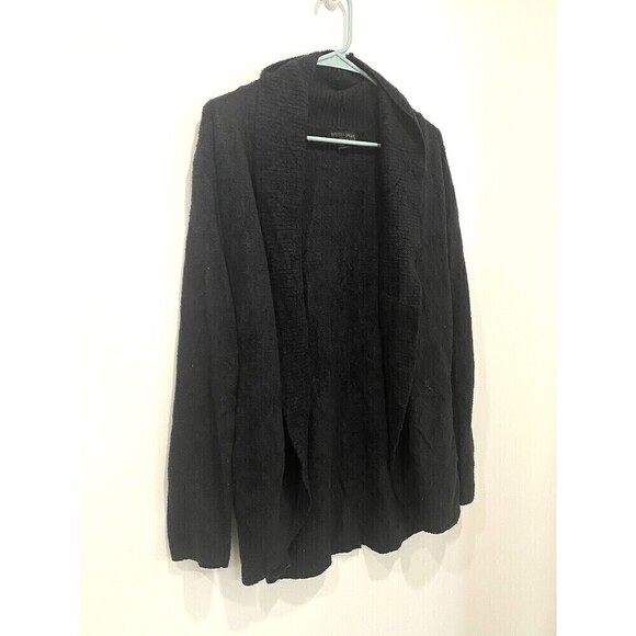 BAREFOOT DREAMS COZYCHIC LITE Cardigan Sweater Size L/XL Black Comfort Soft - Picture 1 of 9